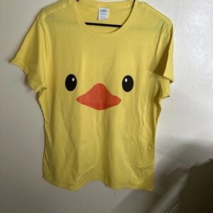 Yellow Duck Face Kids T-Shirt